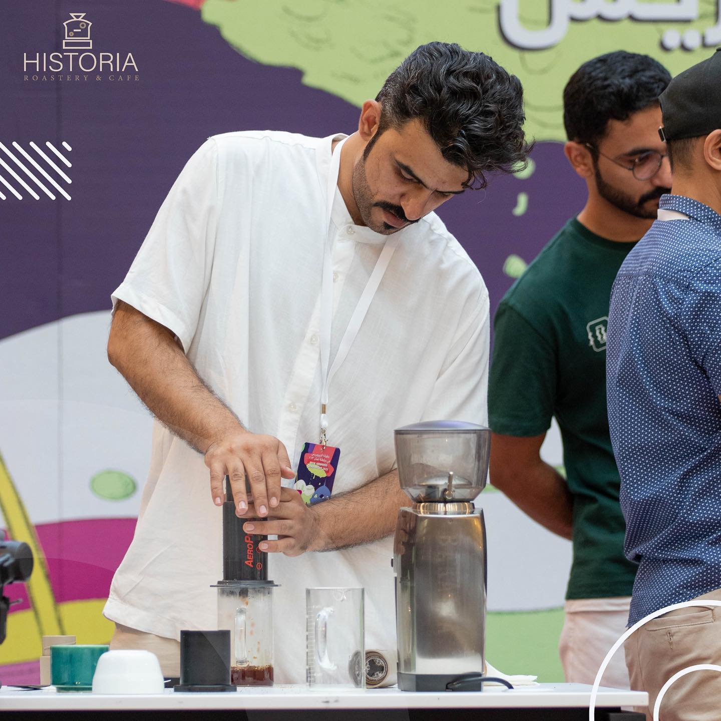 Brewing on stage at the championship